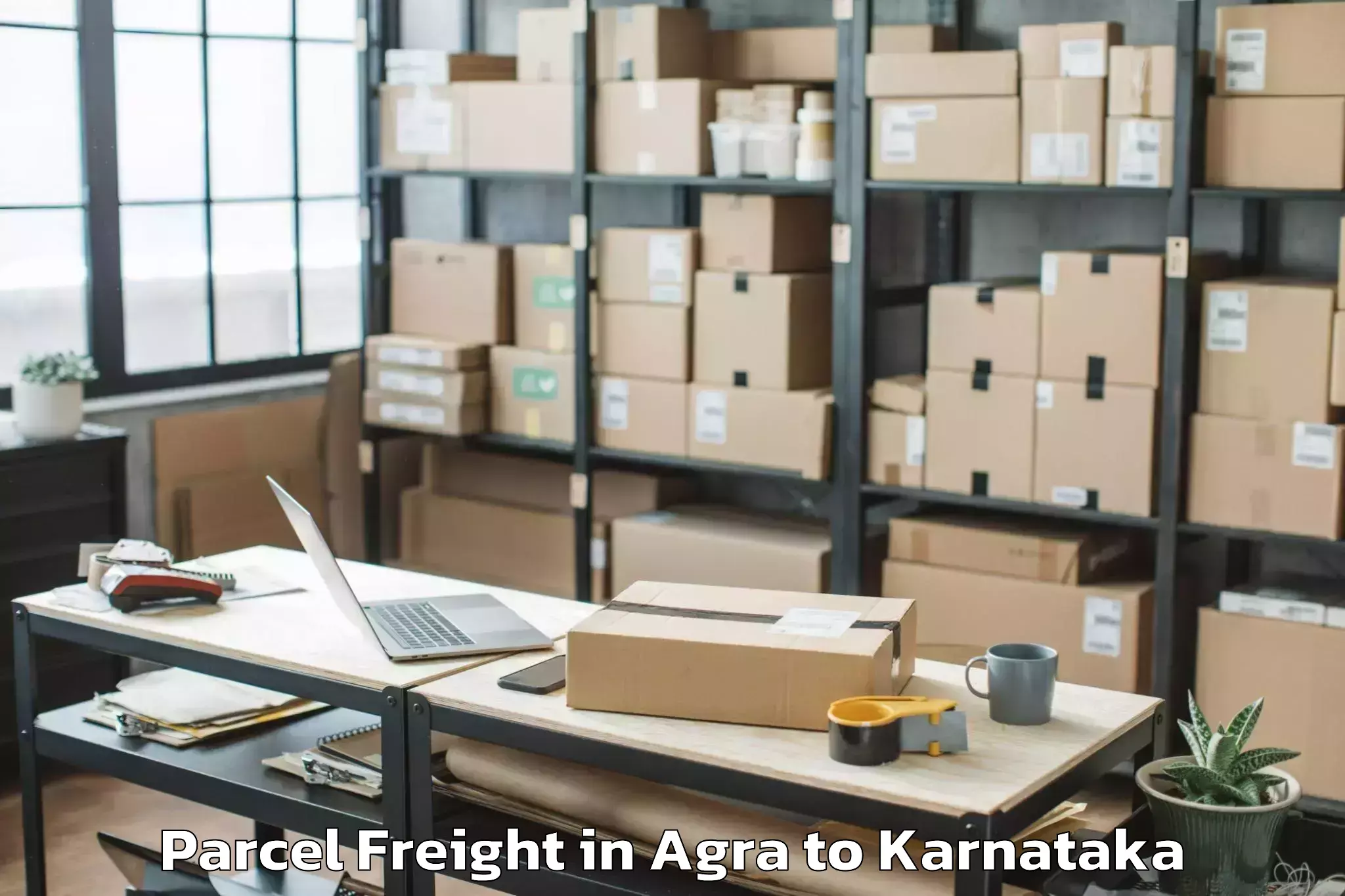 Easy Agra to Anavatti Parcel Freight Booking